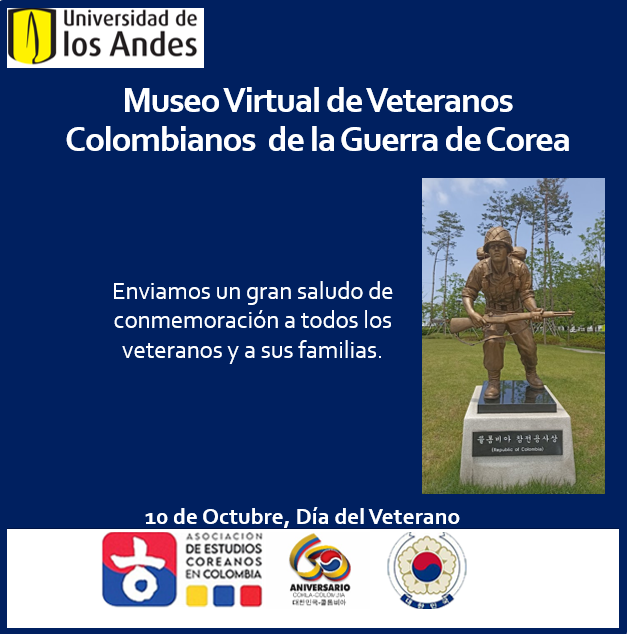 CarolinaUrrego's tweet photo. #DíaDelVeterano 
Desde el #MuseoVirtual de Veteranos Colombianos de la Guerra de Corea🇨🇴🇰🇷enviamos un gran saludo de conmemoración a todos los veteranos y sus familias

#HonorYGratitud
#JuntosPorNuestrosVeteranos https://t.co/ULD5qXYx6d