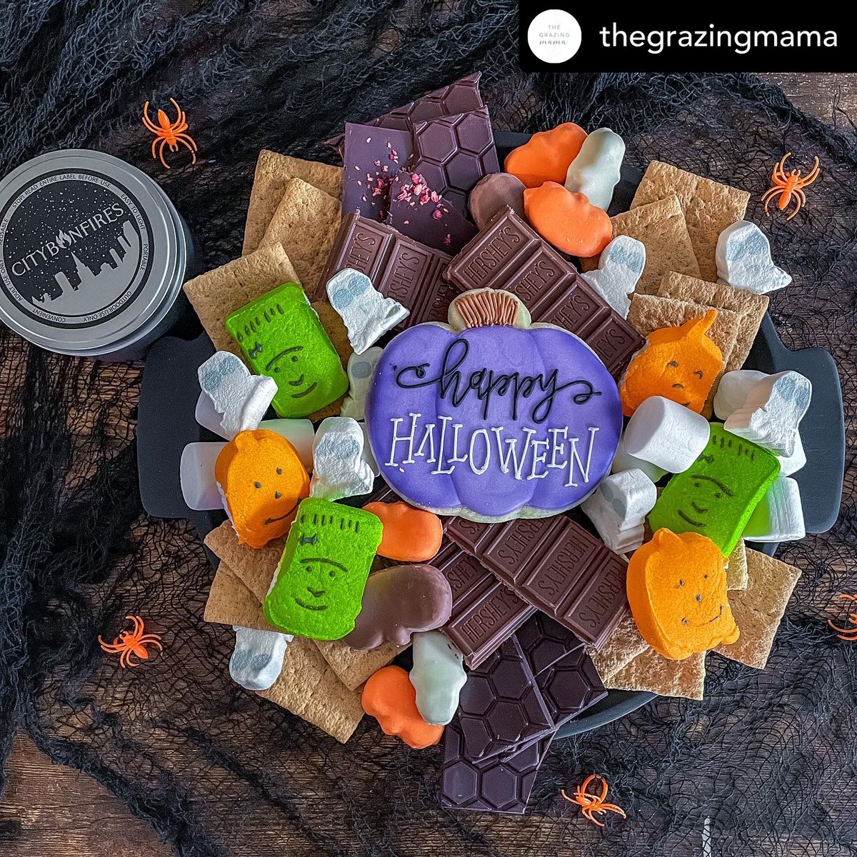 CityBonfires's tweet photo. 👻🎃 What are your fav Halloween marshmallows to add to your s’mores trays/boards?
Don't forget to add a City Bonfire! https://t.co/zvBcbECtU8
📷🙏😋 https://t.co/4r6Ym9VRuC
#smoresboard #happyhalloween #halloweenmarshmallows #ghost #frankenstein # #portablefirepit https://t.co/JpxokPXoXg