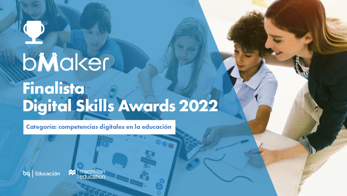 BQEducacion's tweet photo. 🏆 ¡#bMaker es finalista en los Digital Skill Awards! Este año también recibimos el Premio de Internet al mejor proyecto de transformación digital (categoría empresas). ¡Gracias a todos los coles y familias que nos acompañáis en #bMakerAcademy y #bMakerSchool! 💙#AlianzaTalento5 https://t.co/LC7GqUWF1F