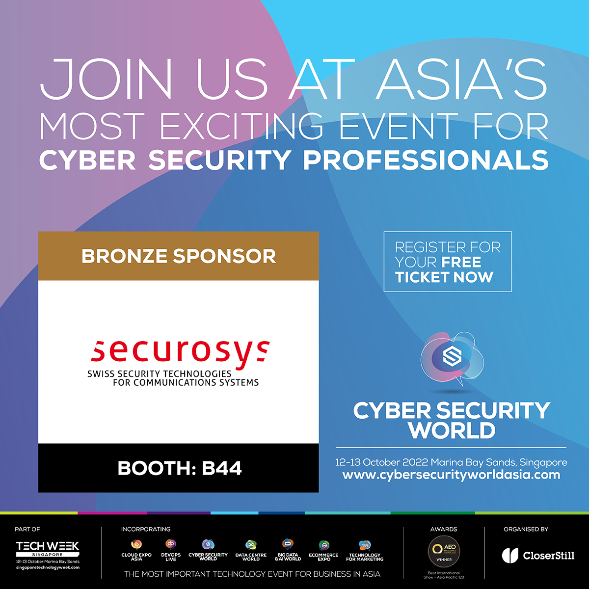 securosys (@securosys) on Twitter photo Come and meet us at the Cyber Security World Asia <a href="/cswasia/">Cyber Security World Asia</a> on 12-13 October 2022 - Booth B44. We are thrilled to be participating and sponsoring this conference for its 8th edition at Marina Bay Sands, Singapore. Lets plan tomorrow's digital transformation together! #HSM #CSWA Come and meet us at the Cyber Security World Asia <a href="/cswasia/">Cyber Security World Asia</a> on 12-13 October 2022 - Booth B44. We are thrilled to be participating and sponsoring this conference for its 8th edition at Marina Bay Sands, Singapore. Lets plan tomorrow's digital transformation together! #HSM #CSWA