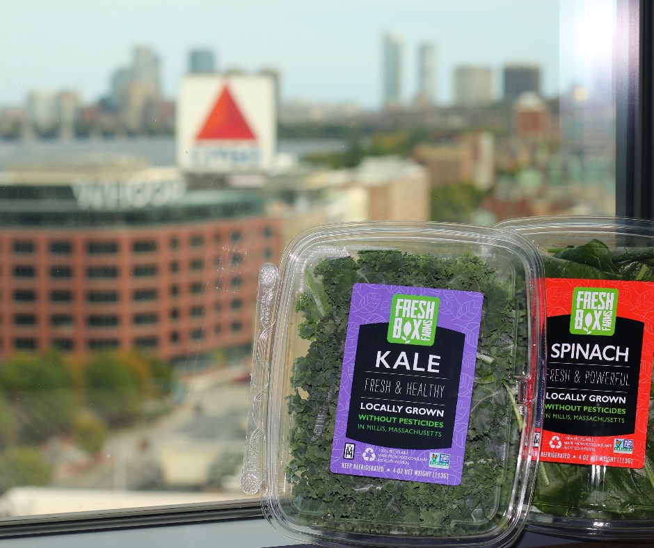freshboxfarms's tweet photo. Can you name the #Boston landmark in the back? 🤔 Our Millis Farm is only 20 miles away.  #Fenway #FreshBoxFarms #Boston #ShopLocalBoston #BostonLandmark https://t.co/8vChibbpGG