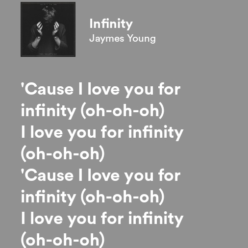 thisongforyou's tweet photo. ♡︎ 20- Infinity (Jaymes Young)
De: @BTS_twt
Para: @pjirelic ♡︎ https://t.co/iBqRst2Os9