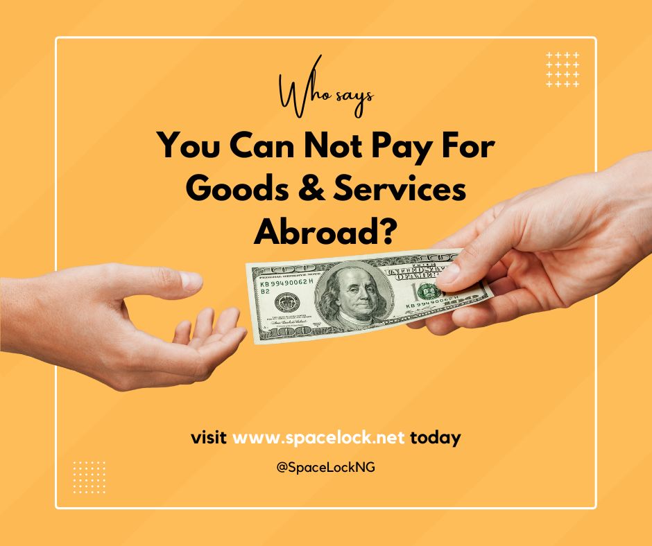 SpaceLockNG's tweet photo. With us, you can pay anywhere in the world and everywhere online. Just give us naira and we pay in $ £ € for you. https://t.co/FmAQyWsIJM