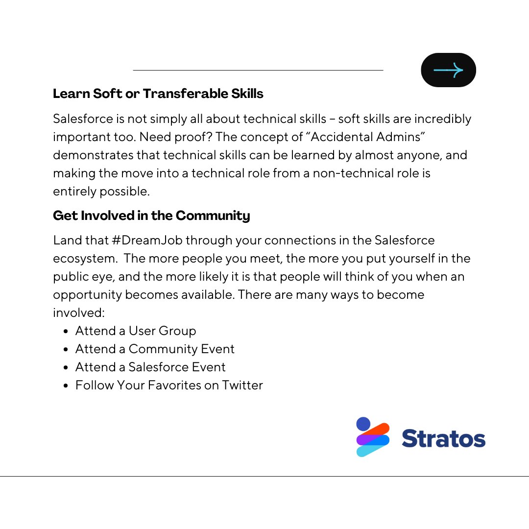 StratosStudio's tweet photo. Here are 10 ways to future-proof your Salesforce career and stand out from the crowd during the global skills shortage.
https://t.co/Qs4iVpt0uM
#SlaywithStratos #salesforce #career #future #stratosstudios #salesforceconsultants #Salesforce #CRMtool #CRM #salesforcetalent https://t.co/Zg4Hc9ZV0M