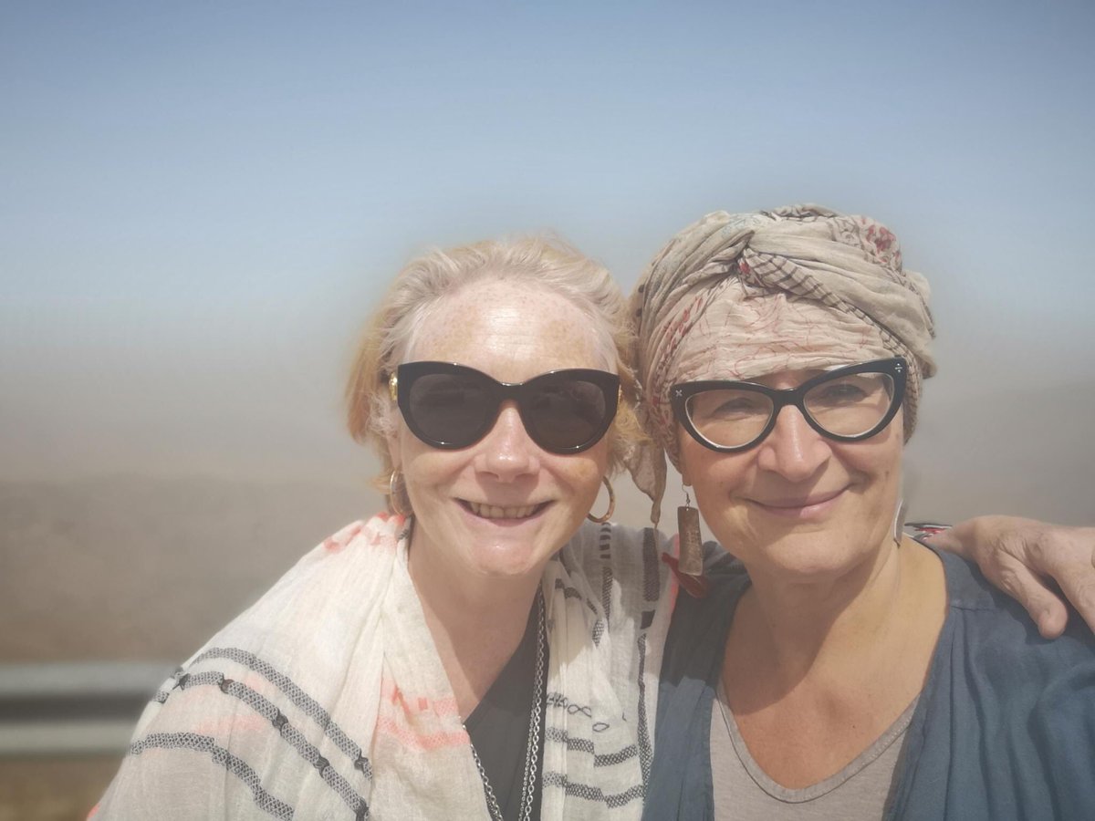 exmoorjane's tweet photo. Love this woman so much.  Gertrud, yogi, healer extraordinaire, founder of the peerless French retreat @YobabaLounge and high priestess of Sahara desert slow journeys. https://t.co/LFx8b8eLlP