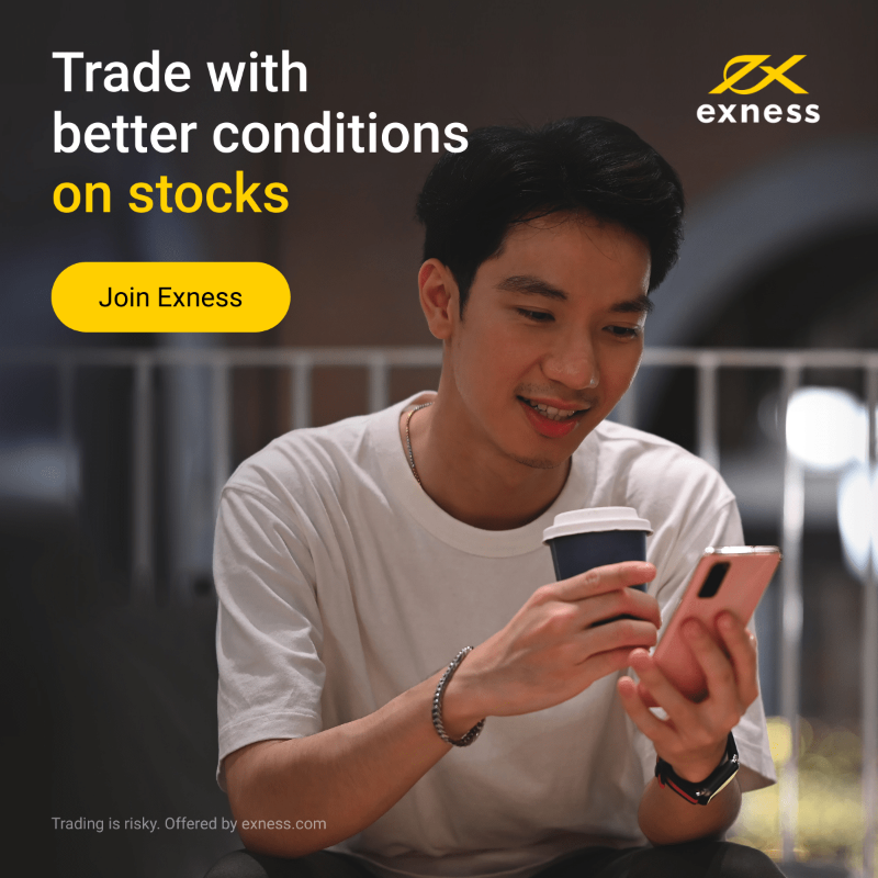 EXNESS's tweet photo. Take advantage of Exness' better-than-market stock trading conditions 🌟

Download the free ExnessTrader app 📲
