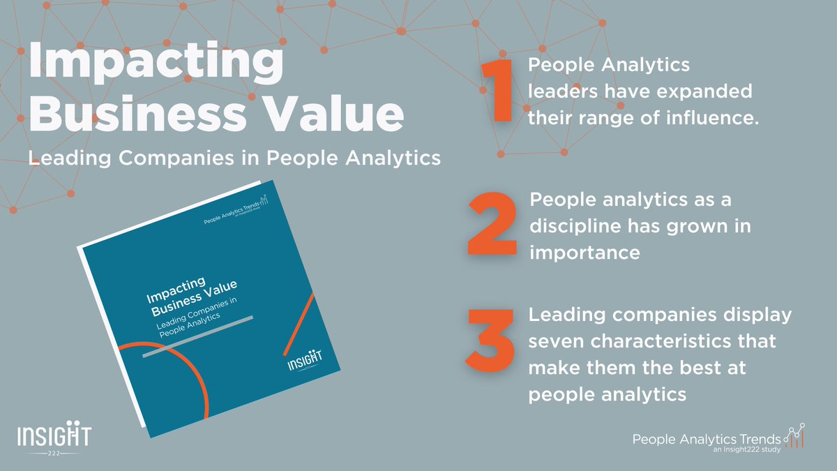 Our #Insight222 #PeopleAnalyticsTrends #report 2022 goes live on Wednesday! Our #research looks at #LeadingCompanies in #PeopleAnalytics and how they impact #BusinessValue. Register today to get early access tomorrow! publications.insight222.com/peopleanalytic… #HR #Peopledata #Humanresources