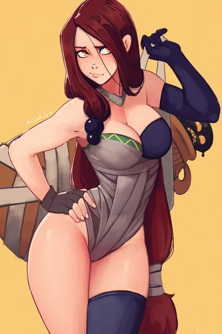 Found a ol' sketch and decided to color it as this morning's warm  
