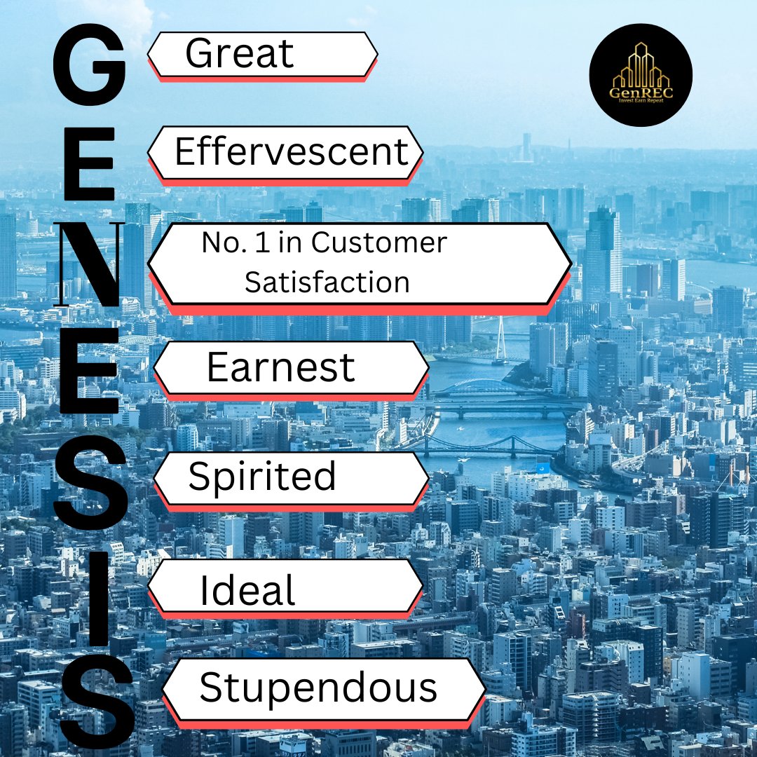 genesis_estate1's tweet image. The True Meaning of GENESIS. 
Genesis Real Estate consultant 

#genesis #Genrec #propertyconsultantgurgaon #plotsingurgaon #gurgaonlovers #gurgaon #trend #realestateconsultantgurgaon