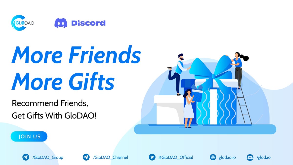 GloDAO_Official's tweet photo. ♨️MORE FRIENDS MORE GIFTS - RECOMMEND FRIENDS, GET GIFTS WITH GLODAO!♨️

❇️Join the program "Add friends more gifts" on our Discord server now to hunt super big bonuses up to 10,000GLD each

Read details here👉https://t.co/vmtX9Z0ihe

#glodao #defi #dao #blockchain https://t.co/sEK04uusKS