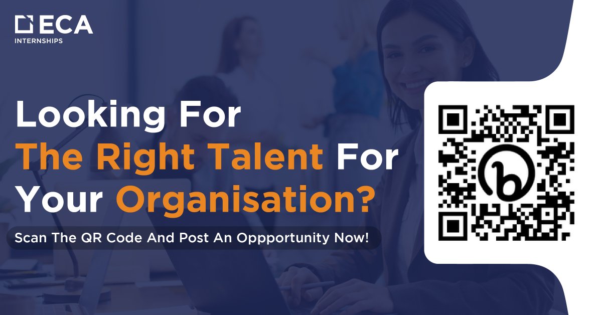 EcaInternships's tweet image. Scan the QR code and fill out the form to let us handle the task of identifying the best #candidate for your company at no cost to you.

#ecainternships #eca #internship