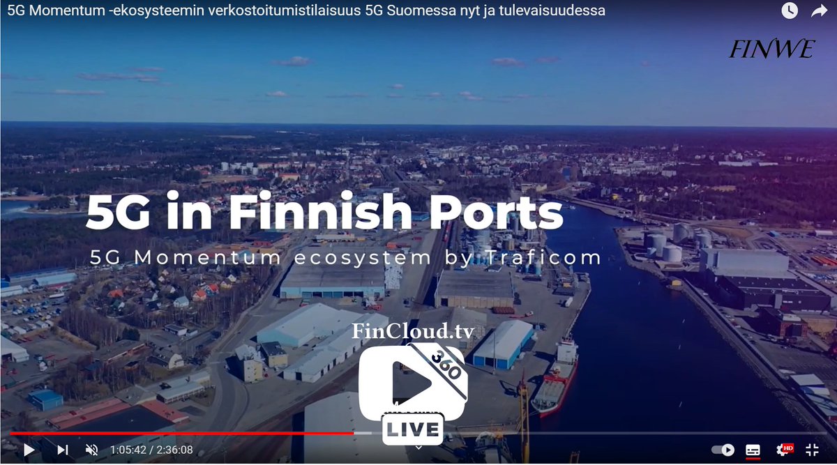 FinCloud_Ltd's tweet photo. https://t.co/crE4YQa5OT FinCloud osana #5GMomentum @TraficomFinland 5G-teknologian kehityksessä, joka mahdollistaa pienen viiveen 360° etänäkymän teollisuuskohteissa ja liikkuvista työkoneista. #5GMomentum @TraficomFinland
 #5G #6G #360Live #RemoteWork #security #industry #safety https://t.co/K8DigGzWPv