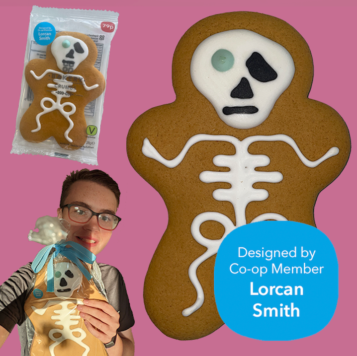 newlands_mp's tweet photo. 👻 @coopuk #Members have helped to give Crumbs, our gingerbread character, a spooktacular makeover. As Halloween Crumbs hits shelves, read the blog to find out the inspiration behind Lorcan Smith's winning design. 👉 https://t.co/y2Dym5PMAx 💀 #CoopJoinIn #Itswhatwedo #Halloween https://t.co/zwC1TIH4Tr