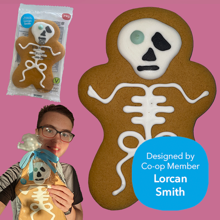 👻 @coopuk #Members have helped to give Crumbs, our gingerbread character, a spooktacular makeover. As Halloween Crumbs hits shelves, read the blog to find out the inspiration behind Lorcan Smith's winning design. 👉 coop.uk/3Cke2G9 💀 #CoopJoinIn #Itswhatwedo #Halloween