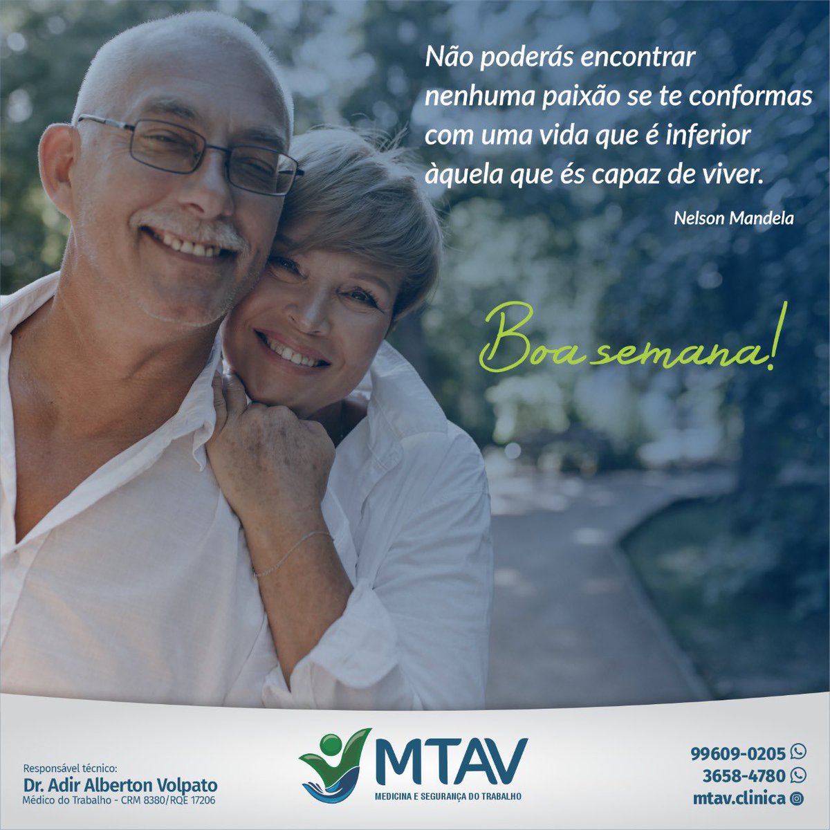 Vamos fazer uma ótima semana!!!!
Entre em contato conosco!!!
Braço do Norte 📲3658-4780/ 996090205
São Ludgero 📲3657-1553
Orleans 📲3466-2015
Lauro Müller 📲9 96430066
#MTAV #clinicamtav #medicinadotrabalho #medicodotrabalho