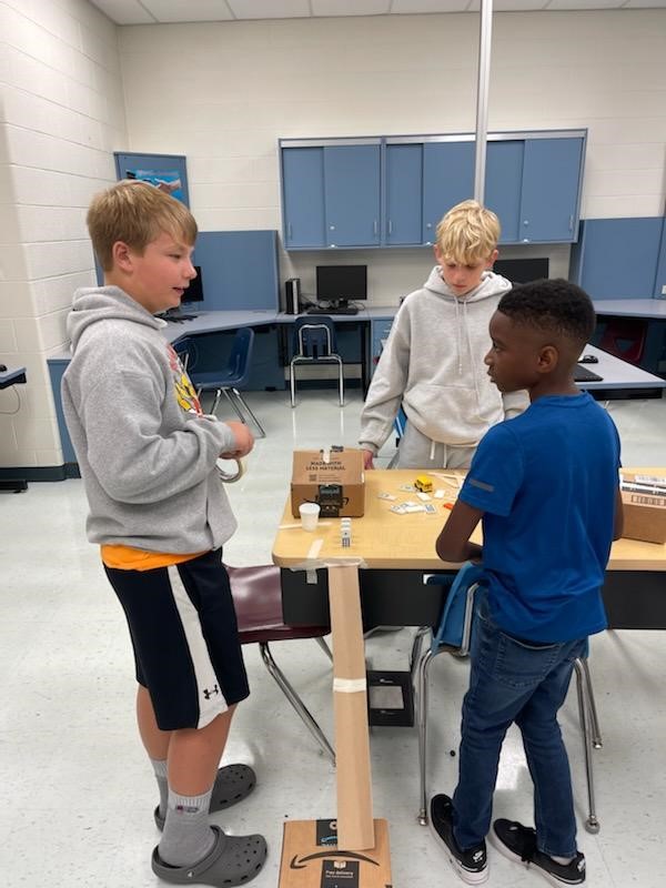 CalvertMSCCPS's tweet photo. Calvert Middle's 6th grade Gateway to Technology classes build and test Rube Goldberg Machines. https://t.co/3R0Wx8ddLA