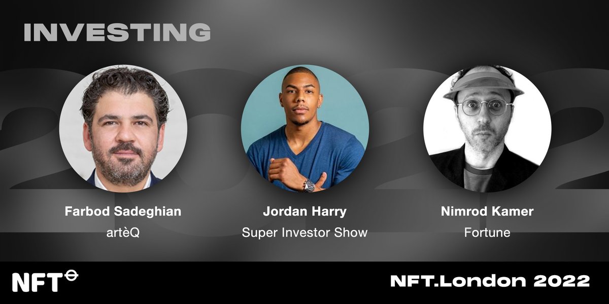 Meet Farbod Sadeghian @arteQio who will take the stage at #NFTLondon2022 to speak about Investing. Discover others speaking on the Investing track - @jordannharryy and @nnimrodd. Learn more or register at NFT.London