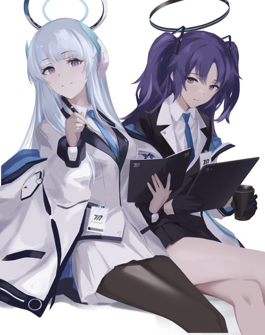 早瀬ユウカ(ブルアカ) 「ノアとユウカ#BlueArchive #ブルー