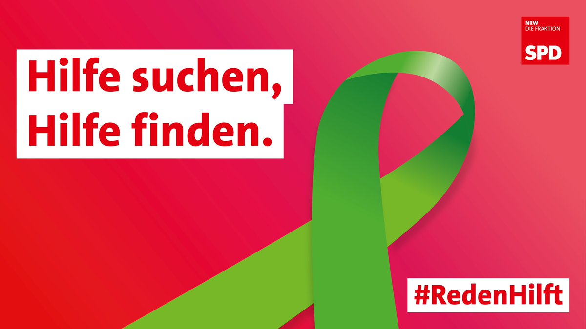 Der Welttag der seelischen Gesundheit ist wichtig. Durch die Pandemie ist die Zahl der seelisch erkrankten Menschen noch einmal erheblich gestiegen. Das dürfen wir nicht hinnehmen. Die Botschaft muss deshalb sein: #RedenHilft – und wer Hilfe sucht, muss auch Hilfe finden. #LtNRW