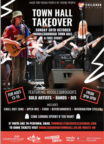 YouthVoiceMbro's tweet image. On the 30th October, we are hosting a Town Hall Takeover from 3-9pm! Young people will be performing throughout the day, and young people aged 13-19 are welcome to come! The event is completely free and will include free food! This is designed by young people, for young people!