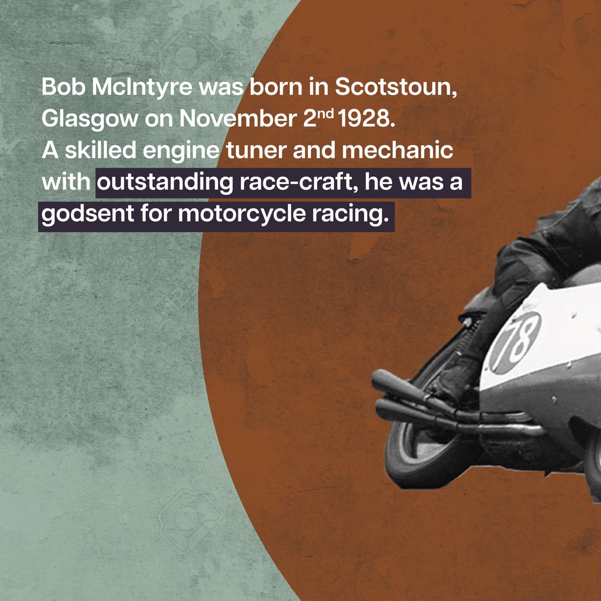 jawamotorcycles's tweet photo. Dare call a classic motorcycle slow? Bob McIntyre has a few words for you.
.
Bob - the first ever person to lap an average speed of 101 mph - was pretty quick on a classic! Watch this space to know more!

#JawaYezdiMotorcycles #NotForTheSaintHearted #Classics #KnowYourLegend https://t.co/KYqg5ro47L