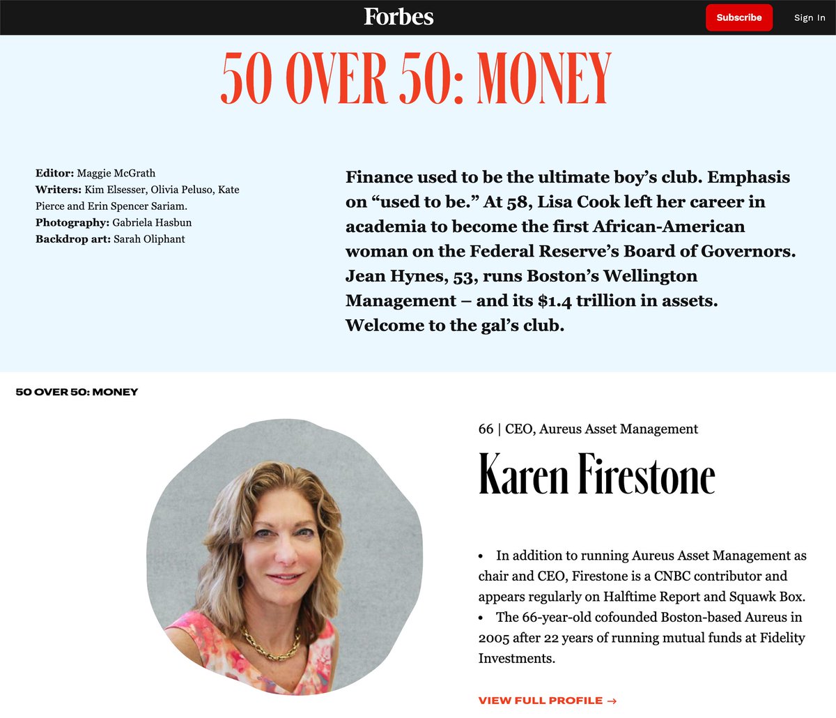 Karen Firestone On Twitter What An Exciting Piece Honored To Be Included In This Forbes 