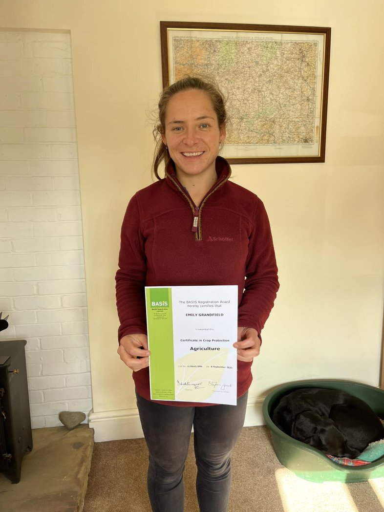 GreenGemAg's tweet photo. Congratulations to Emily on passing her @BASISRegLtd  Exam in September #Qualified #Agronomy https://t.co/3BRtMZiSZR