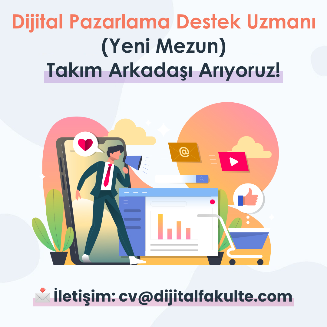 👋🏼 Start-Up projemizde kobilerin dijital pazarlama süreçlerine destek olacak takım arkadaşları arıyoruz.

👉 Detaylar: lnkd.in/dSuyCDhM

#dijitalpazarlama #digitalmarketing