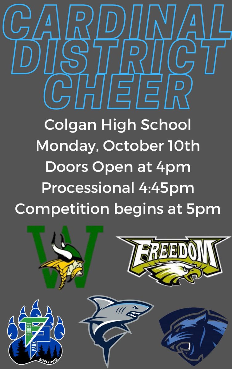 Colgan Athletics (@colganathletics) on Twitter photo TONIGHT! Buy your tickets here:
➡️spicket.events/colganhs ⬅️
<a href="/colgancheer/">Colgan Cheer</a> <a href="/colganhs/">Colgan High School</a> <a href="/colgan_hs/">Colgan Sharks Athletic Boosters</a>
@WoodbridgeHS <a href="/ForestParkBruin/">Forest Park High School Activities & Athletics</a> @PotomacPanther <a href="/FreedomHS_PWCS/">Freedom High School - PWCS</a> <a href="/PWCSNews/">PWCS</a> TONIGHT! Buy your tickets here:
➡️spicket.events/colganhs ⬅️
<a href="/colgancheer/">Colgan Cheer</a> <a href="/colganhs/">Colgan High School</a> <a href="/colgan_hs/">Colgan Sharks Athletic Boosters</a>
@WoodbridgeHS <a href="/ForestParkBruin/">Forest Park High School Activities & Athletics</a> @PotomacPanther <a href="/FreedomHS_PWCS/">Freedom High School - PWCS</a> <a href="/PWCSNews/">PWCS</a>