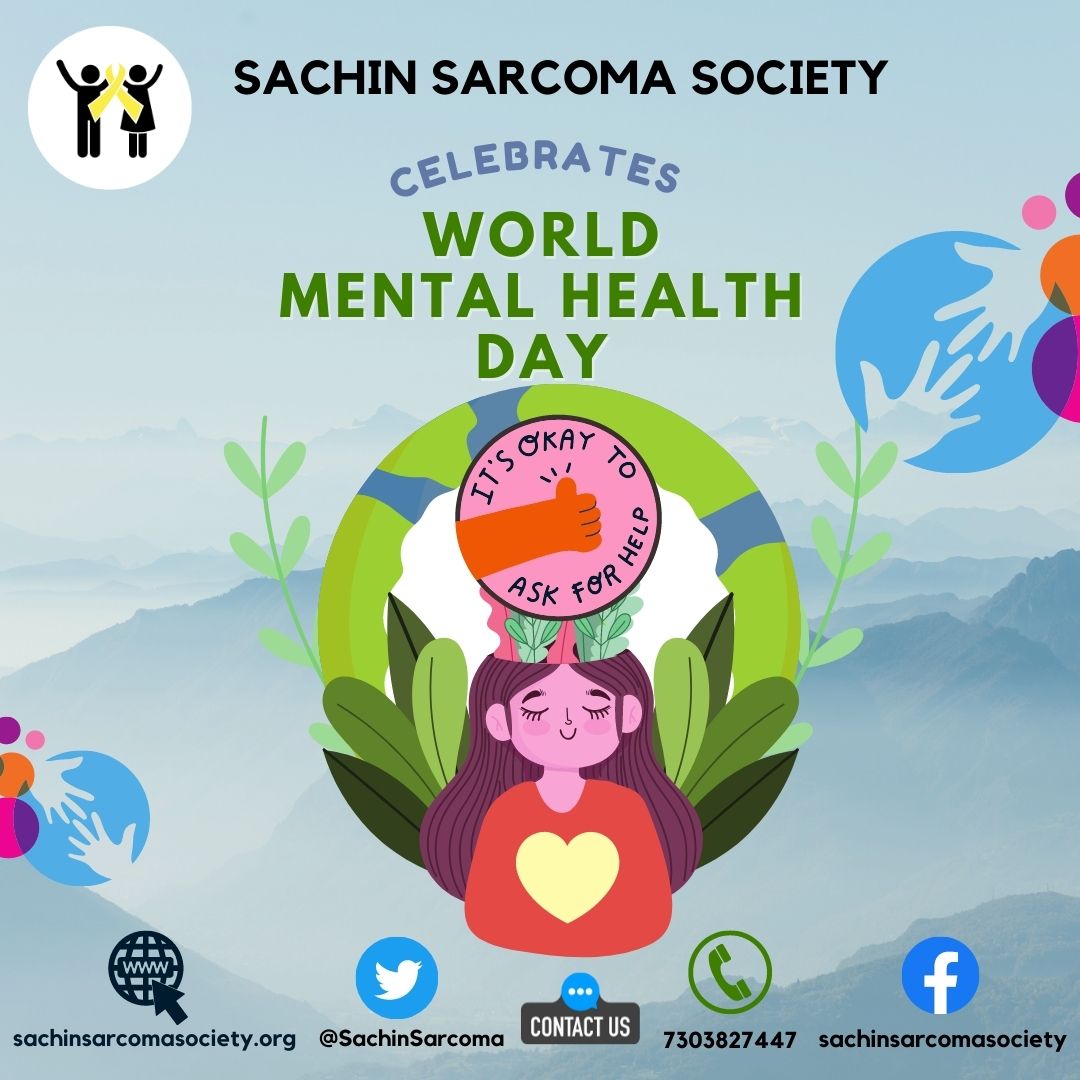 SachinSarcoma's tweet photo. It's important by #sarcoma #desmoid #GIST patients to take care of #mentalhealth on #MentalHealthDay today as #MentalHealthMatters and important for physical wellbeing.
Join this support group for #support and #companionship n #awareness, #educationalsessions Call at 7303827447 https://t.co/Zkxzlp74hW