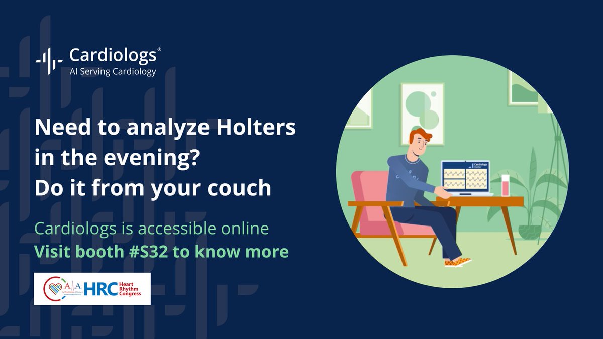 Arrhythmia Alliance (@knowyourpulse) on Twitter photo Pass by the <a href="/CardioLogs/">Cardiologs</a> booth at #HRC2022 or book an online meeting and see how you can analyse Holters on the cloud-based platform.
Find out more: loom.ly/-n0lkV8 Pass by the <a href="/CardioLogs/">Cardiologs</a> booth at #HRC2022 or book an online meeting and see how you can analyse Holters on the cloud-based platform.
Find out more: loom.ly/-n0lkV8