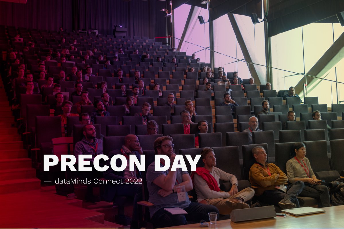 datamindsbe's tweet photo. It's precon day, baby! 🥳 We are kicking of #dataMindsConnect with a bang. 🔥 To all present, enjoy it and come talk to us during the break and coffee moments. 💬
Looking forward to welcome the rest of you tomorow! #fullhouse
#Microsoftevent #TheFutureOfData https://t.co/mxEXa93TDq