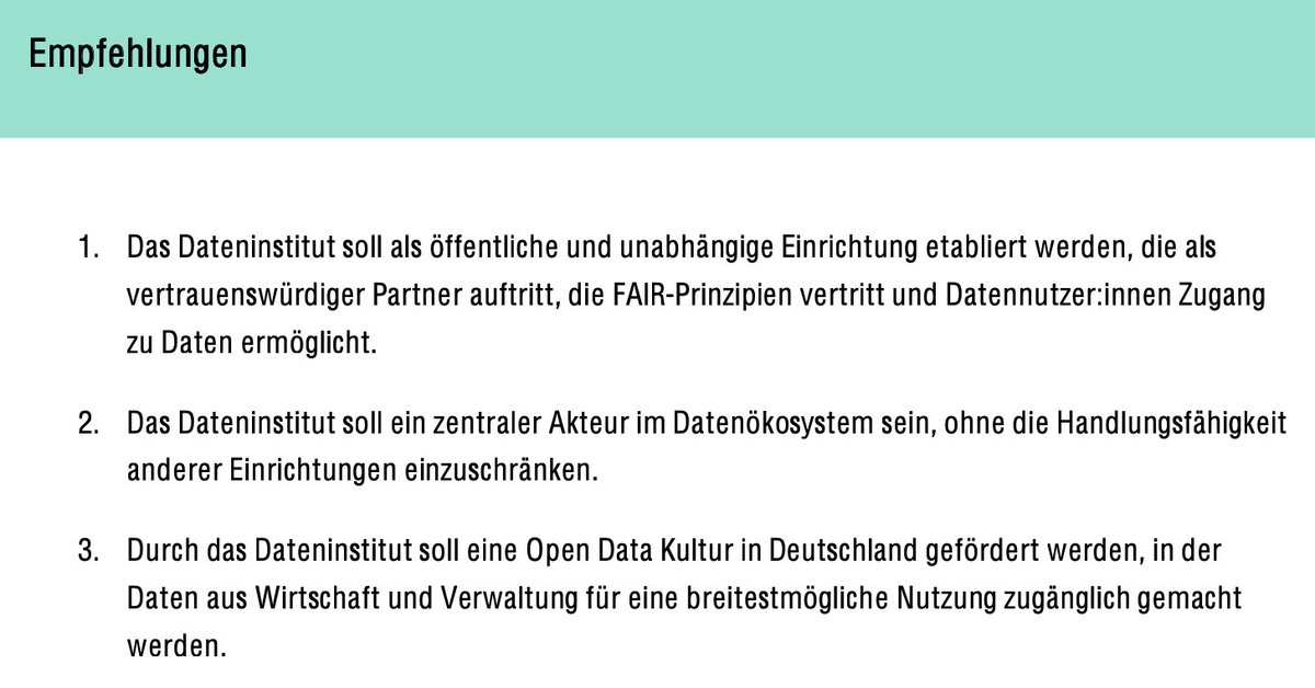 ChElm's tweet photo. Heute hat unsere Kommission Zukunft Statistik (KomZS)  ein Positionspapier mit Empfehlungen für ein #Dateninstitut für Deutschland veröffentlicht. Zentrale Ziele: die Open-Data-Kultur und evidenzbasierte Politikberatung fördern, Nutzen von Daten erhöhen. 
https://t.co/R1CB7KsnN9 https://t.co/yU26JSnRme