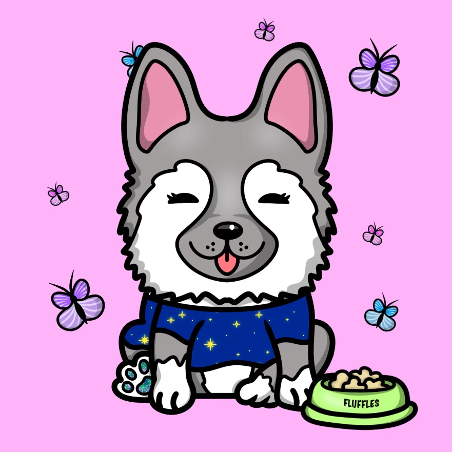 <a href="/PixieJarsNFT/">Pixie Jars ✨🧚‍♂️</a> <a href="/FlufflesNFT/">Fluffles🐶💞 | FREE MINT | 30% Minted✨</a> Created by <a href="/SatoshisGirls/">Satoshi's Girls 💫💗</a> artist <a href="/SamanthaSG_/">SamanthaSG.eth</a>    Look at that cute face  !!!