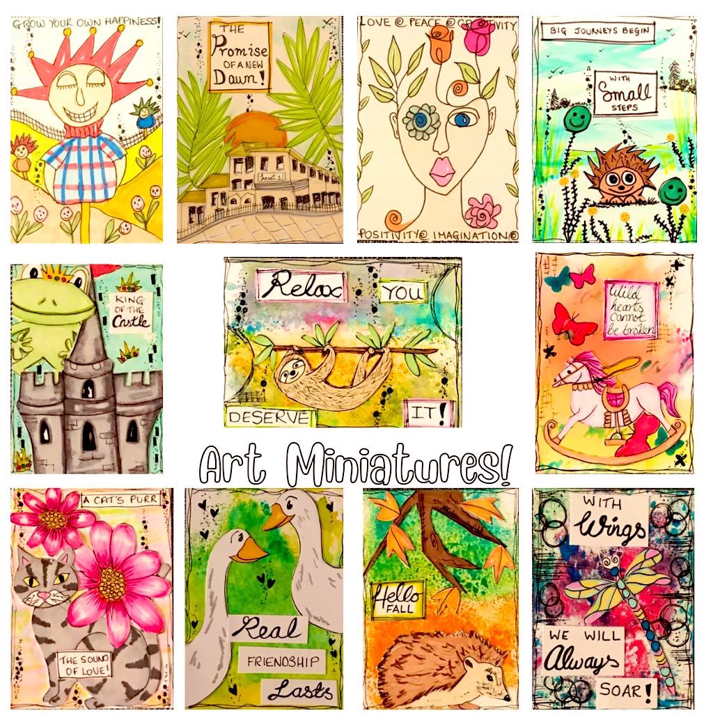 A Canvas a Day (@acanvasaday) on Twitter photo My art miniatures are mixed media pieces, which come mounted and signed! They formed my ATC challenge. DM me if you see one you'd like! Just £5 each + p&p! 🦥🦥
They are approx 2.5" x 3.5".
Jill <a href="/ACanvasaDay/">A Canvas a Day</a>
#MHHSBD #MJNWVIP #art My art miniatures are mixed media pieces, which come mounted and signed! They formed my ATC challenge. DM me if you see one you'd like! Just £5 each + p&p! 🦥🦥
They are approx 2.5" x 3.5".
Jill <a href="/ACanvasaDay/">A Canvas a Day</a>
#MHHSBD #MJNWVIP #art