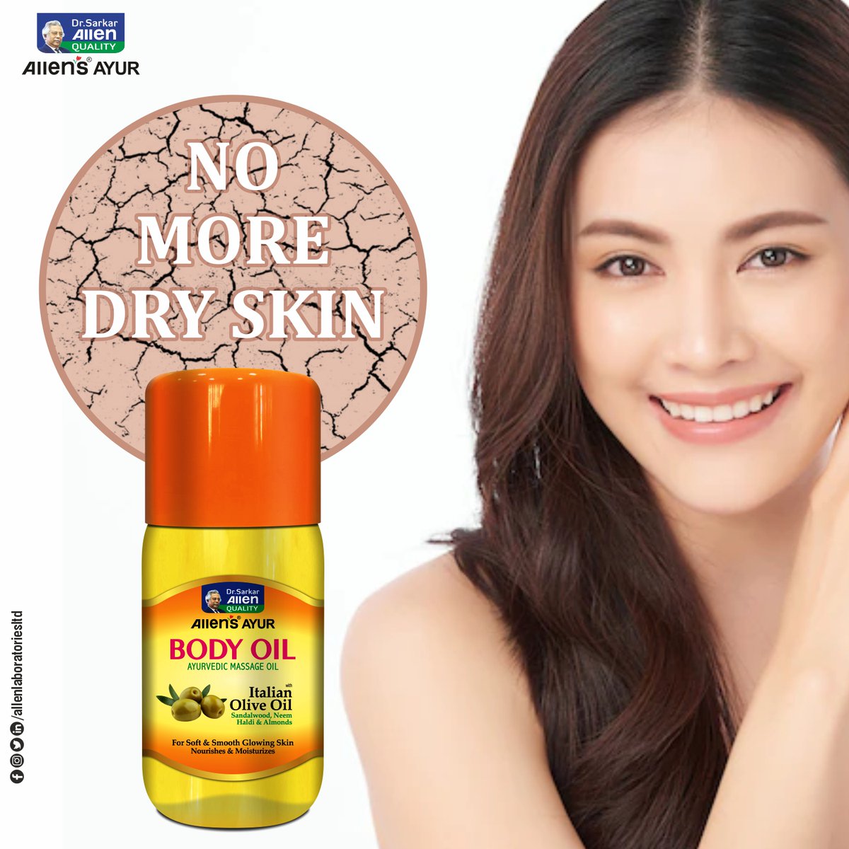 allenlablimited's tweet photo. Allen's Ayurvedic Body Oil is an excellent ayurvedic massage oil enriched with Italian Olive Oil, Sandalwood, Neem, Haldi & Almonds that nourishes & moisturizes skin. Use it everyday for soft and smooth glowing skin.
#skincare #bodymassage #DrySkin #allencares https://t.co/bt46DJ4Y4r