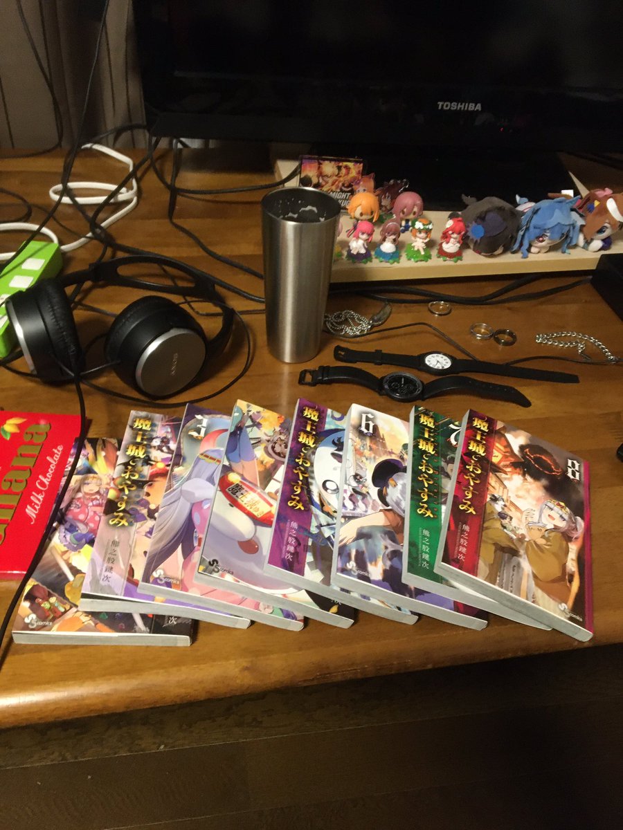 raaranyan's tweet photo. 魔王城でおやすみ、8巻まで買ってきた
表紙にさっきゅんいたら買うっきゃないじゃんね https://t.co/GyDrGHghU4