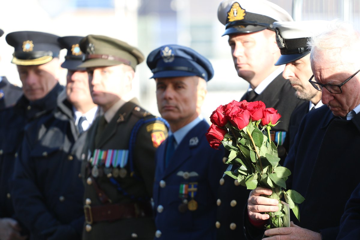 The sinking of the Dún Laoghaire - Holyhead mailboat, RMS Leinster, with the loss of over 600 lives, 104 years ago today, was remembered this morning A minute's silence was observed to remember the victims of the terrible tragedy in Creeslough Ar dheis Dé go raibh a n-anamacha