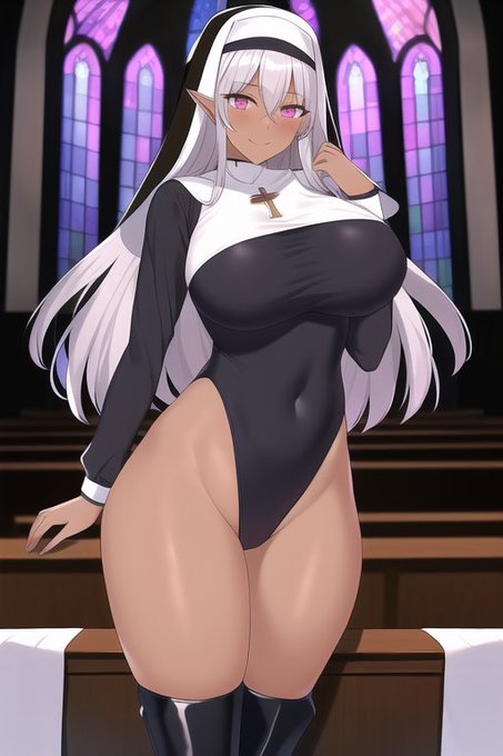 ダークエルフシスターにえっちなことしたい
#NovelAIDiffusion 