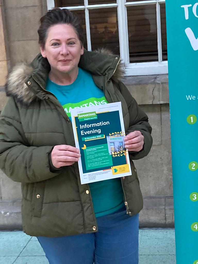 Great morning at Paragon Station today spreading the word of our free support service on World Suicide Prevention Day. Thank you for the warm welcome #Networking #Freephone116123 #WorkingTogether