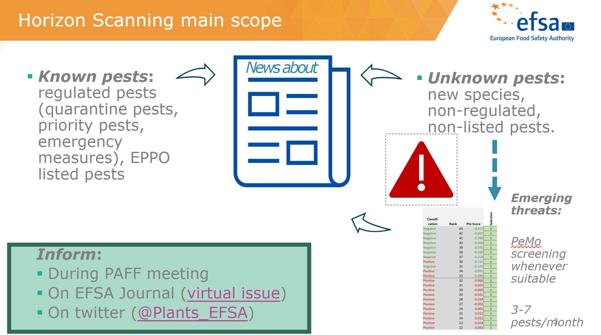Plants_EFSA's tweet photo. @Chiara_spark @iprrg @MagaliL1 just happened at #IPRRG2022
for those who want to know more about #HorizonScanning for #PlantHealth
have a look at the dedicated @EFSAJournal #VirtualIssue
👉🏽👉🏽👉🏽https://t.co/l8X5nhMMVl

#MediaMonitoring
#EmergingPests
#IAS 
#MediSys https://t.co/PE8LY0RM2Z
