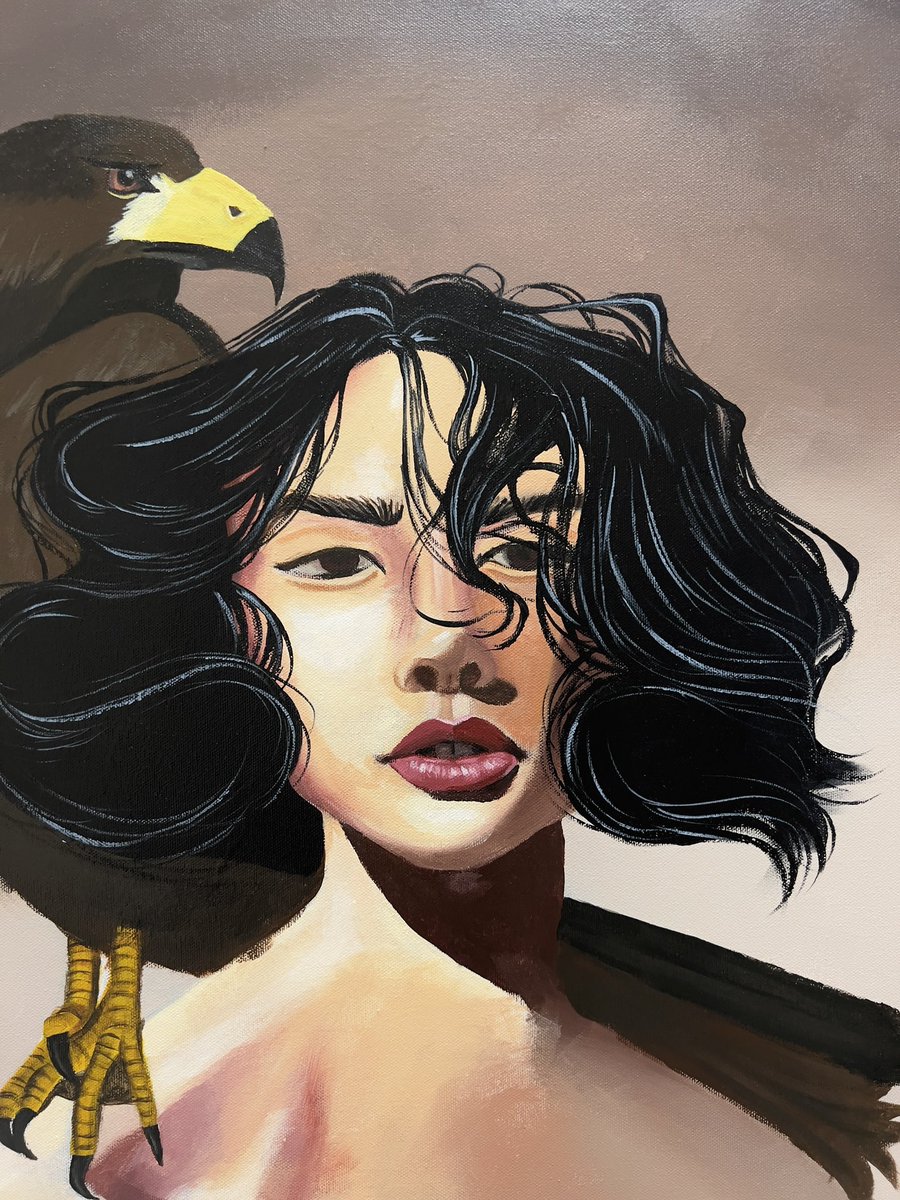 ajhowardart's tweet photo. My newest acrylic painting! Love the warm neutral hues in this 😊 https://t.co/EAv1FbWiR0