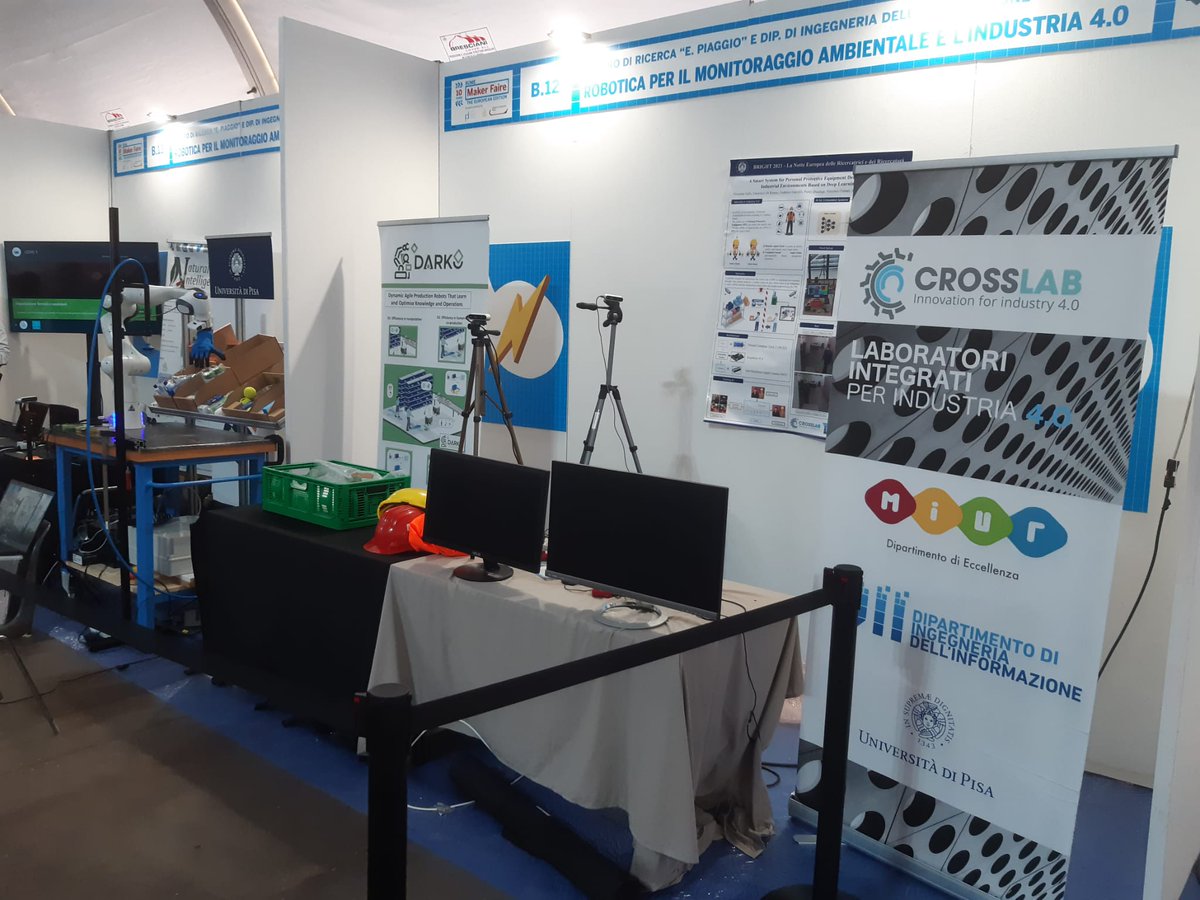 DII_Pisa's tweet image. Al @MakerFaireRome  le tecnologie dei #crosslab per il lavoro del #futuro e la #transizionedigitale  @DII_Pisa @SimoneGeno