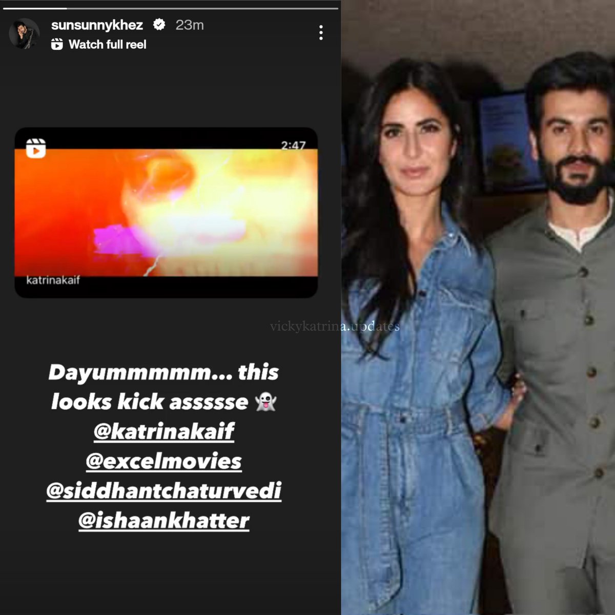 Sunny Kaushal through Instagram story
#KatrinaKaif #PhoneBhootTrailer