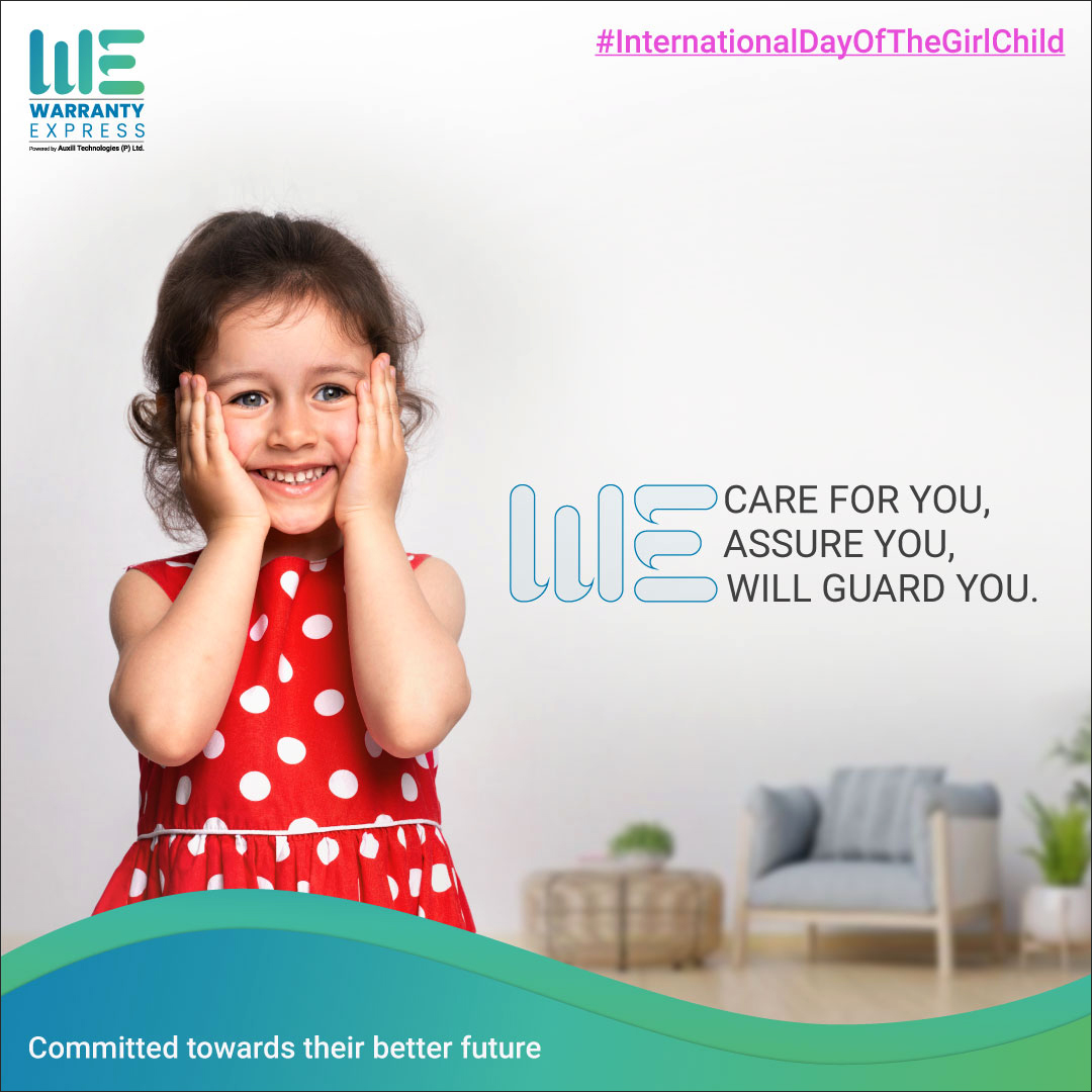 WarrantyExpress's tweet photo. This InternationalDayOfGirlChild, WE pledge towards making their life easier as they are our future torchbearers. 

#WarrantyExpress
#BetiPadhaoBetiBachao #GirlChild #UnconditionalCare #BeAssured
#StayGuarded #AuxillTechnologies https://t.co/rkA8hfK8fv