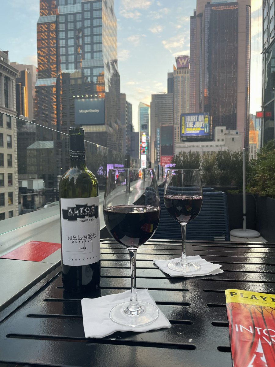 annmariesegal1's tweet photo. Post-#NYCC2022 wine with #Murf! #StarTrekProdigy #StarTrek #TimesSquare #MSocial #NYC https://t.co/JfqEYpX57w