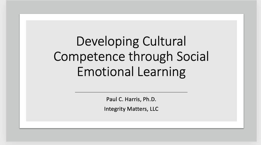 paulharris917's tweet photo. Honored to spend some time with the Pennsylvania School Counselor Association this morning to talk about #CulturalCompetence and #SEL! Keep up your relentless pursuit up there! @caselorg @SELearningEDU @cfchildren @SEL4USA #scchat #antiracistsc https://t.co/z3dQFLg1iw