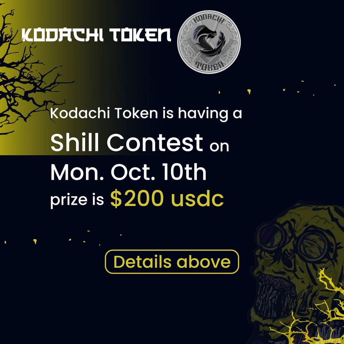 Kodachi_Token's tweet photo. Happy Thanksgiving to our community in Canada🍁

At Kodachi, we're feeling thankful this week💯 Let's start it off with a shill contest where you can win $200USDC! Please join our telegram for all the details! 🔥
https://t.co/NcC7yh6fwC https://t.co/n565FJ7wZt
