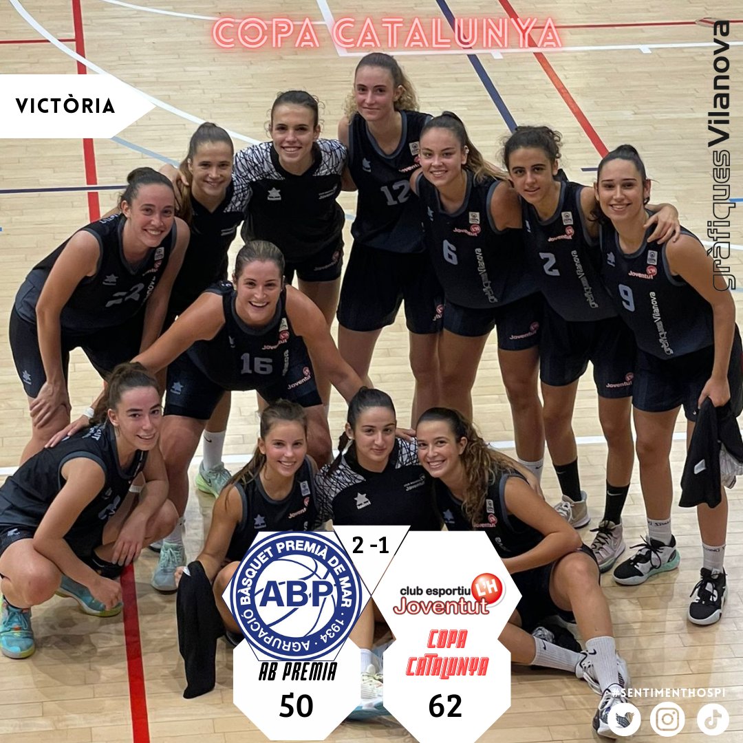 Importantísima victòria del Gràfiques Vilanova Copa Cat. davant AB Premià! Les noies d'en Dani ho van donar tot aquest cap de setmana a la pista i van aconseguir un magnífic resultat per posar el 2 - 1 en el balanç de victòries.

Moltes felicitats noies! Bon partit <a href="/abpremia/">AB Premià</a>!