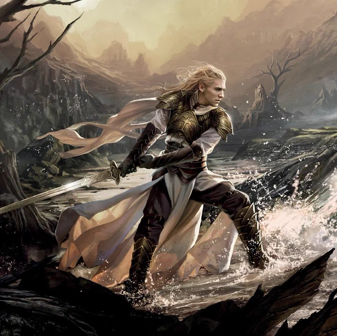 Glorfindel, asesino de un Balrog y azote de los Nazgul. Hasta el mismísimo Rey Brujo de Angmar le temía. 
